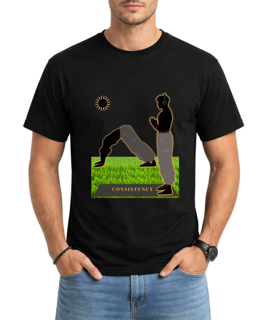 Consistency – Surya Namaskar Silhouette | Men’s Classic Crew T-Shirt