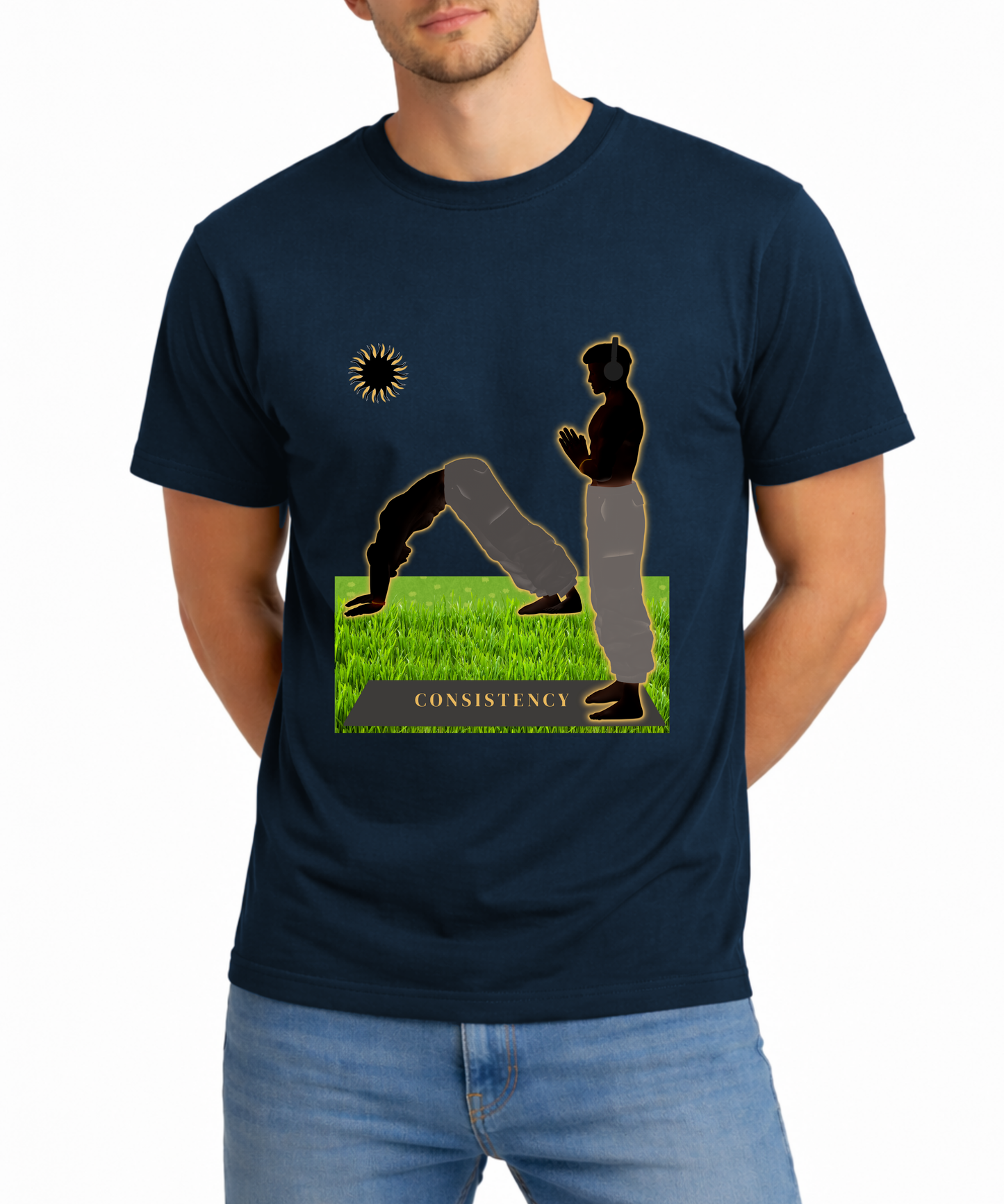 Consistency – Surya Namaskar Silhouette | Men’s Classic Crew T-Shirt