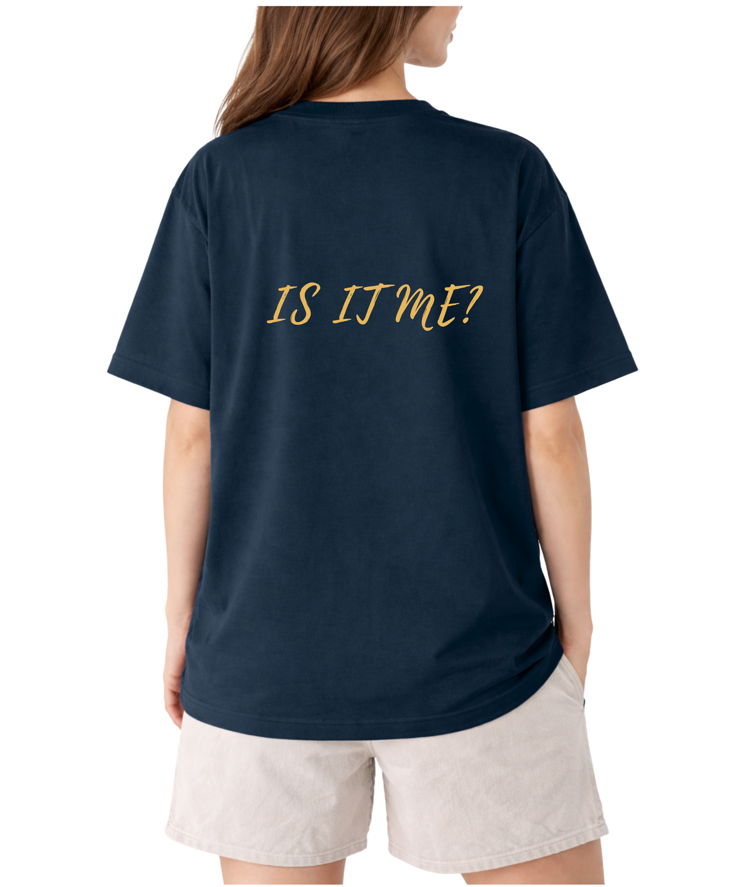 Navy Blue Couple Oversized T-Shirt Set | Modern Love | Design A & Design B